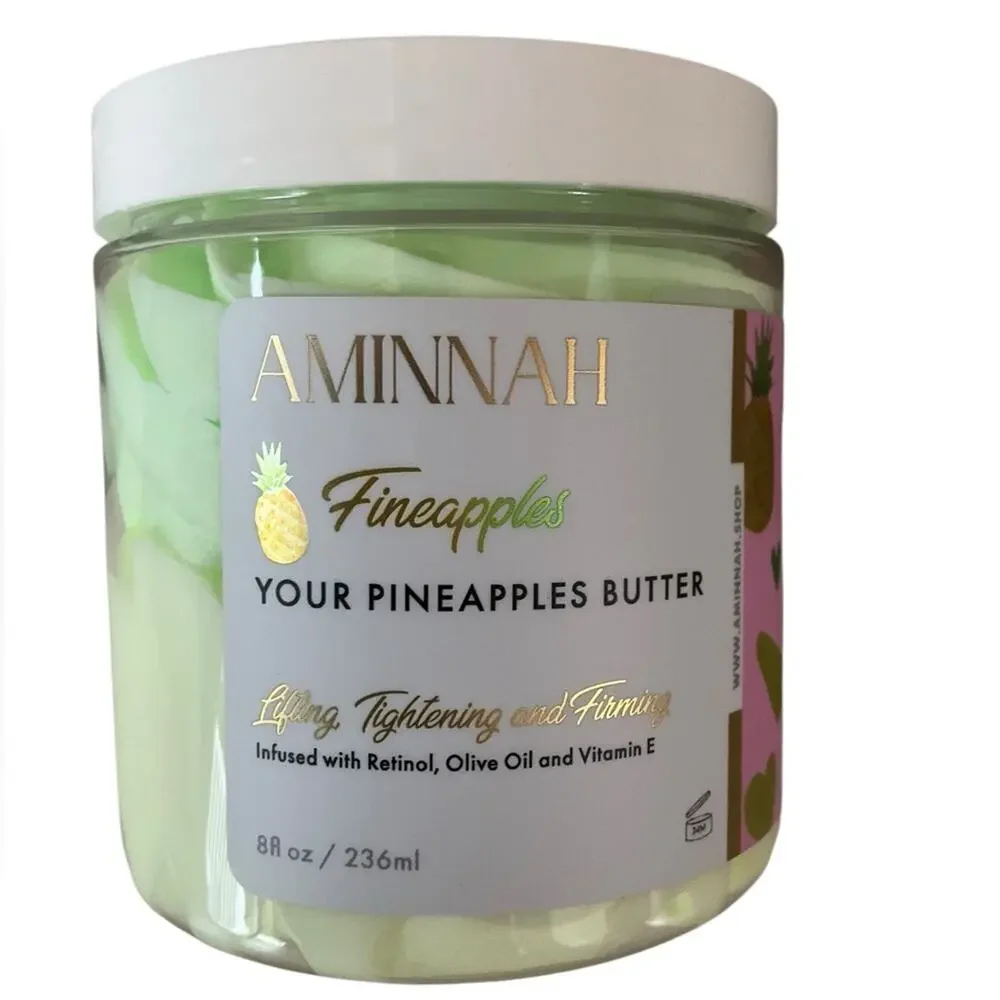 Aminnah Pineapples Body Butter 8oz NEW